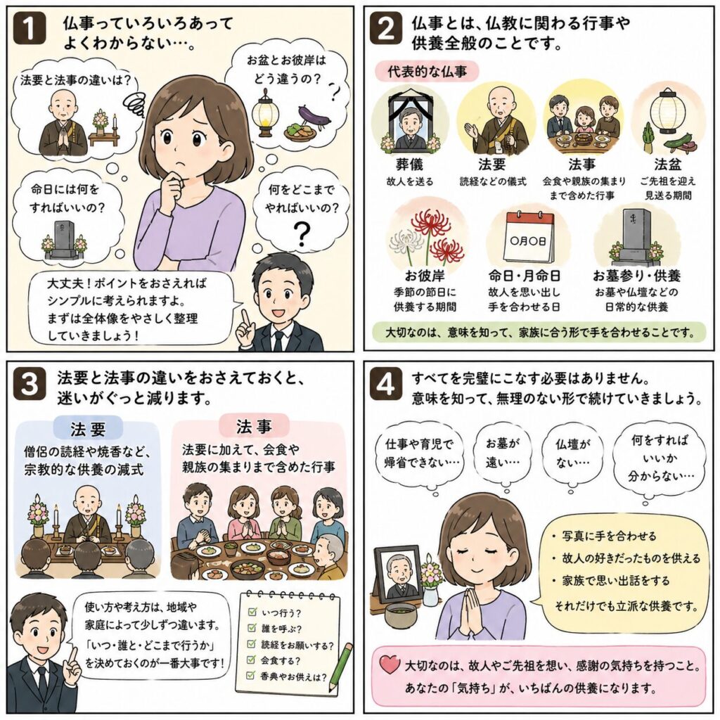 仏事の基本をやさしく学ぼう