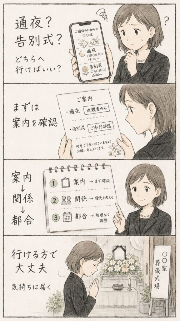 葬儀の案内と調整