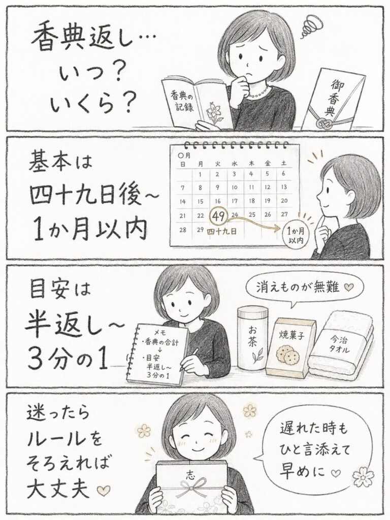 香典返しのマナーガイド