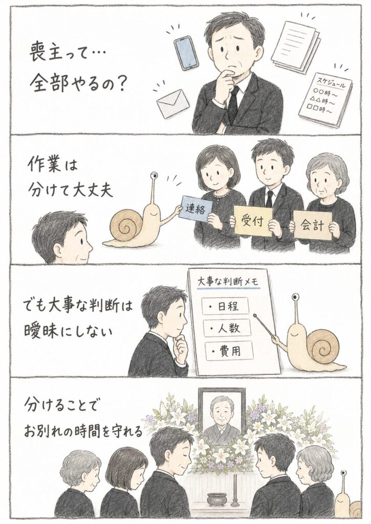 喪主の仕事と大切な決断