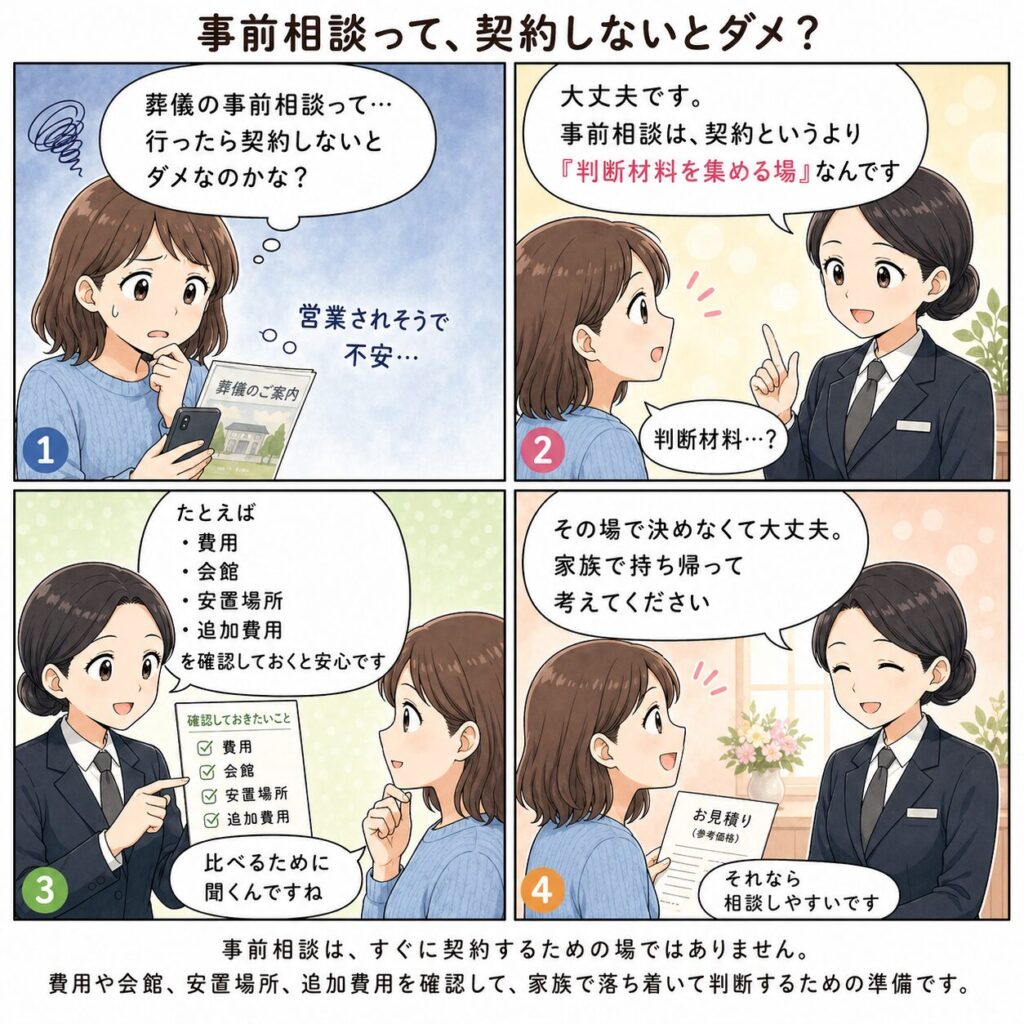 Pre-consultation: no pressure to commit