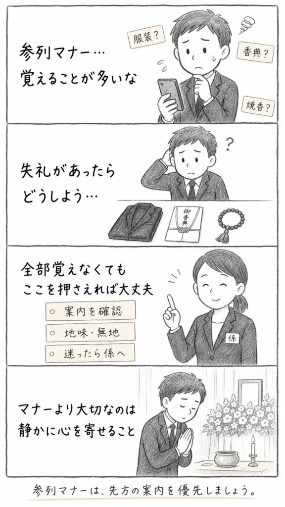 葬儀参列マナーガイド