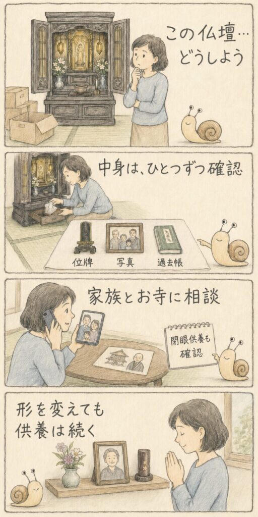 スマホと家族写真で終活相談