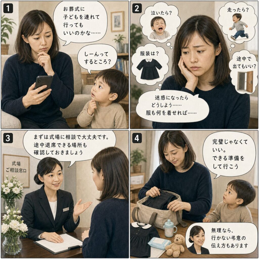Preparing for a child's first funeral