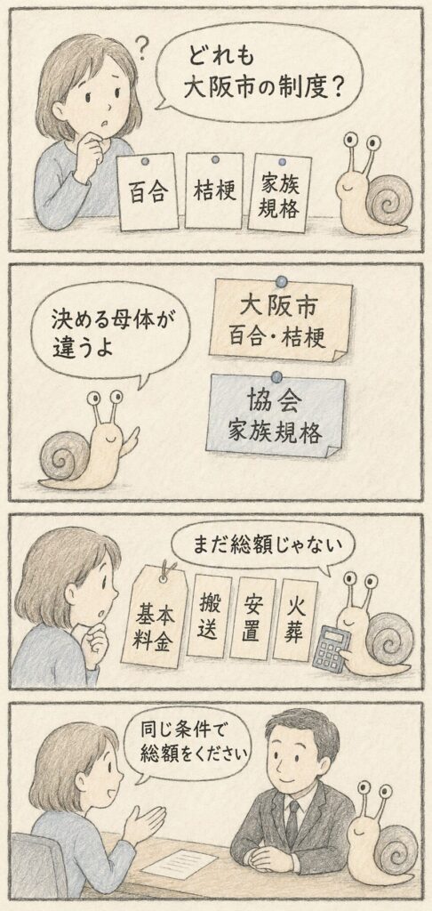 葬儀プランの違いと総額比較