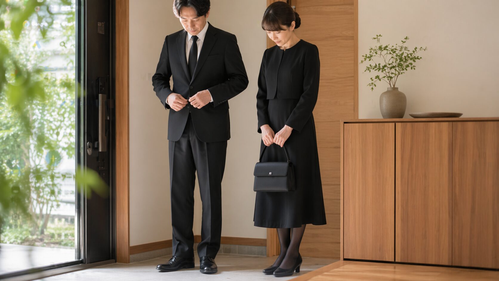 Serene preparations in a formal home