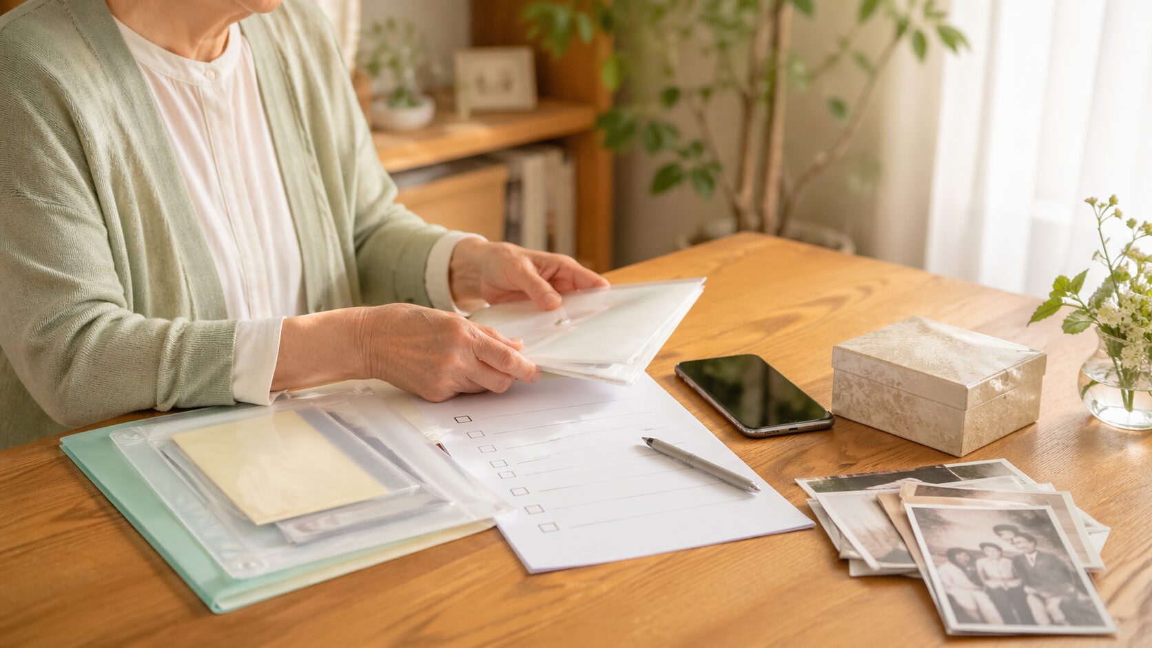 A peaceful moment of organization